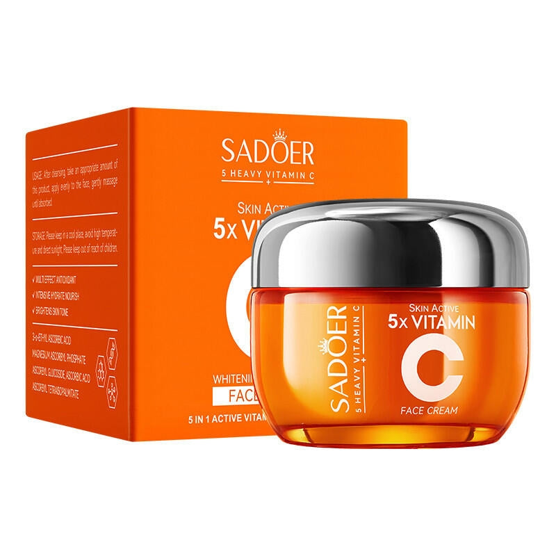 Crema Facial Iluminadora 5 en 1 con Vitamina C y Niacinamida